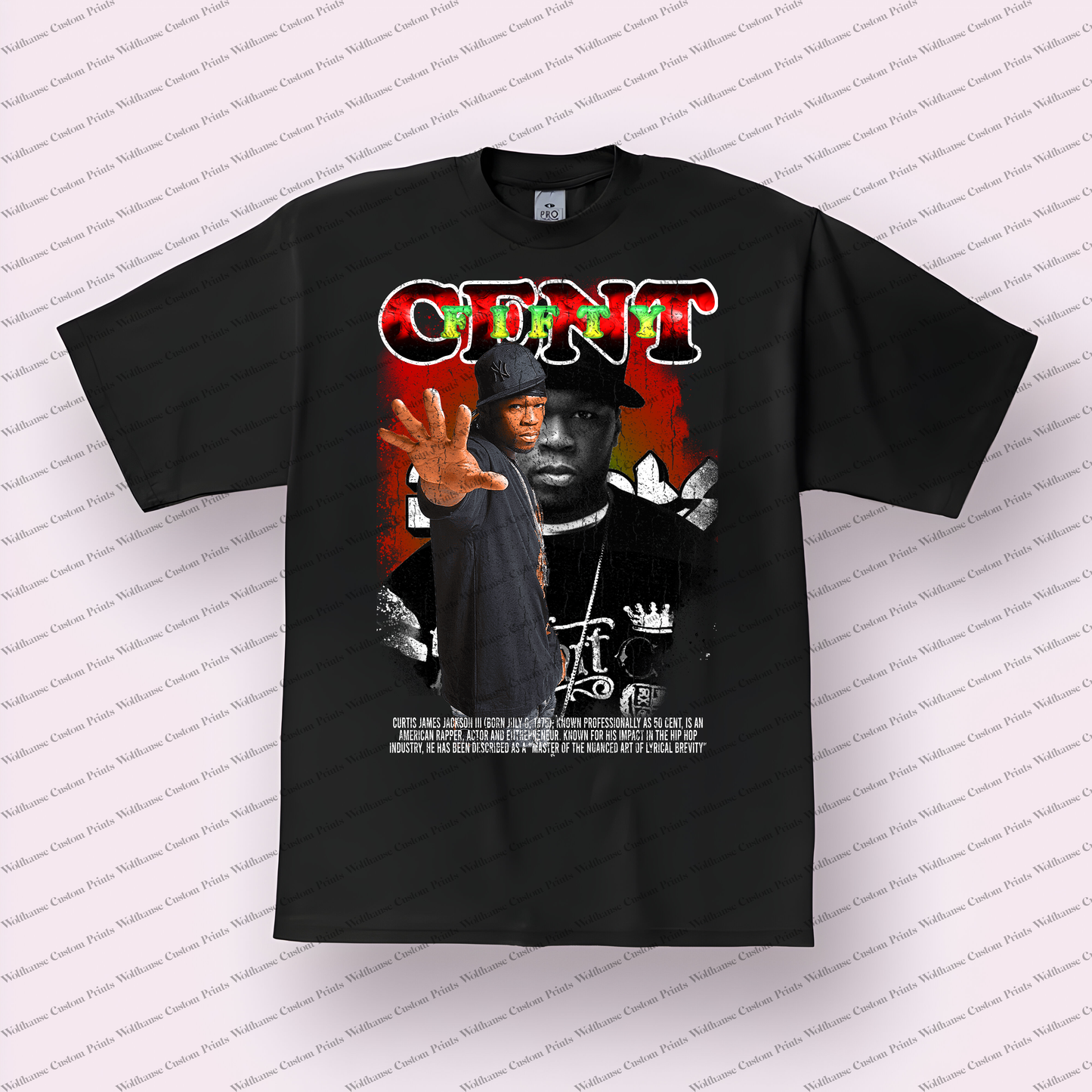 50 Cent Distressed Graphic Tee