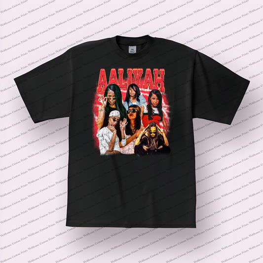 Aaliyah Distressed Graphic Tee