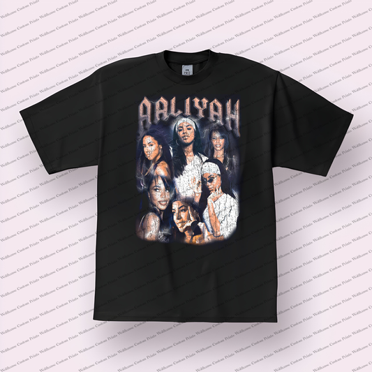 Aaliyah Distressed Graphic Tee