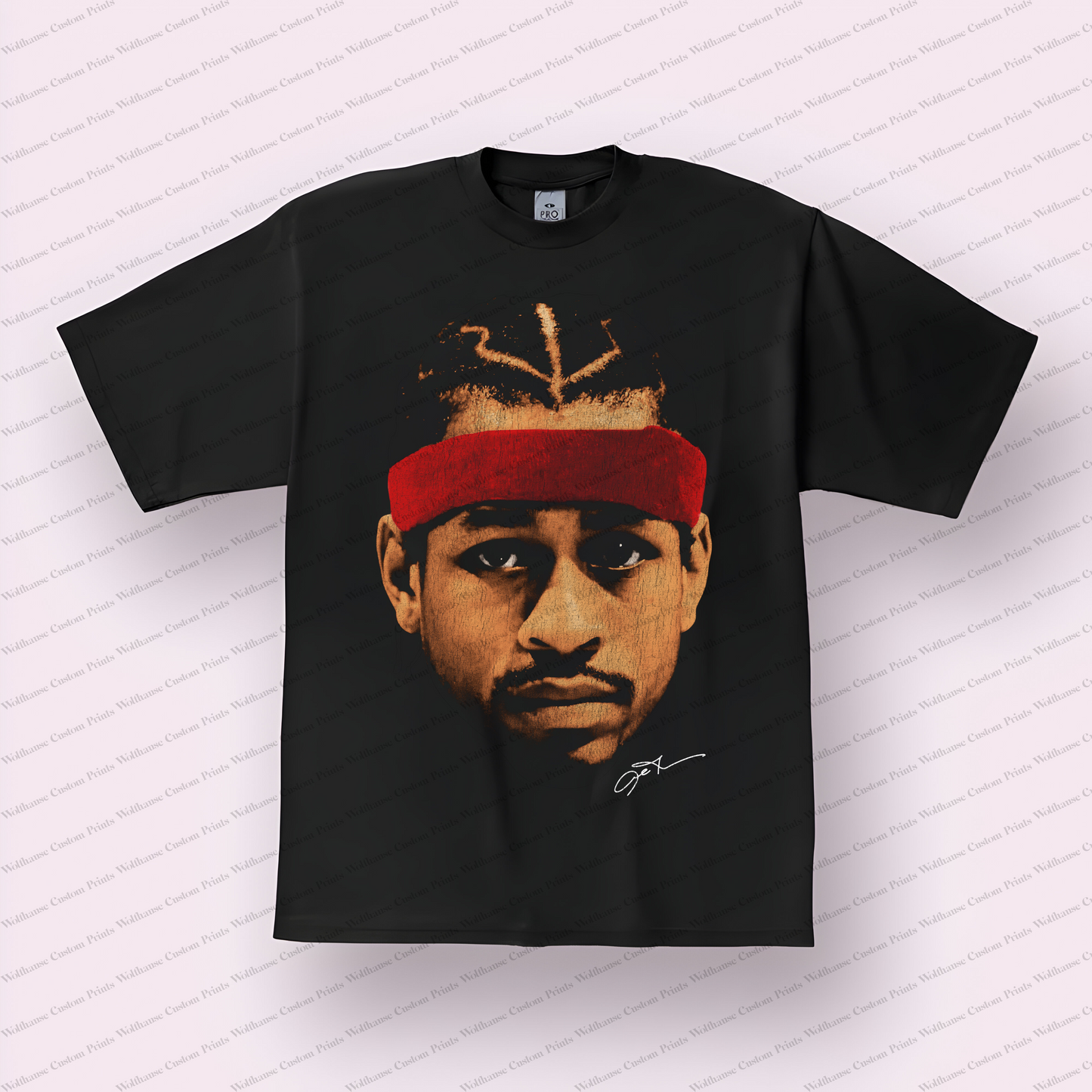 Allen Iverson Big Head Distressed Graphic Tee