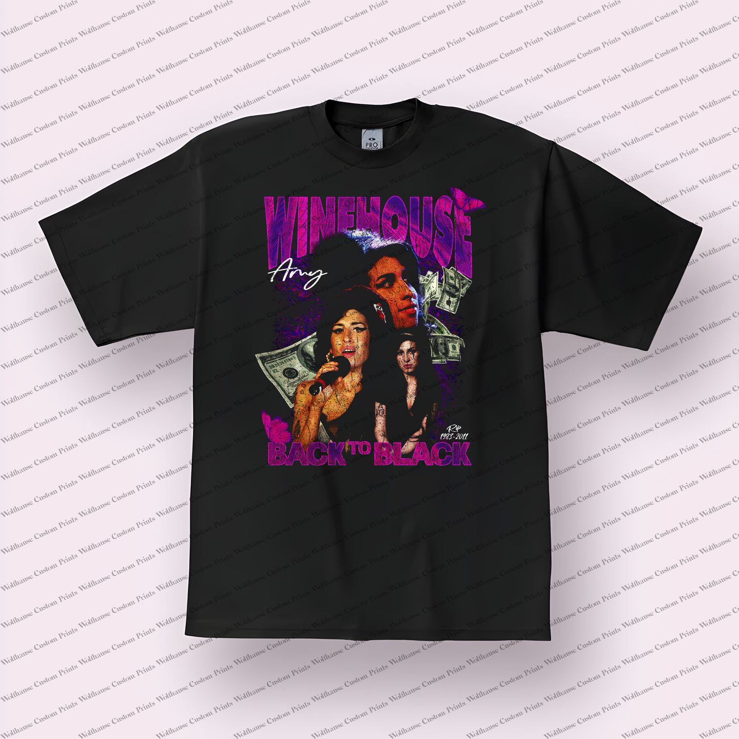 Amy Winehouse Distressed Graphic Tee