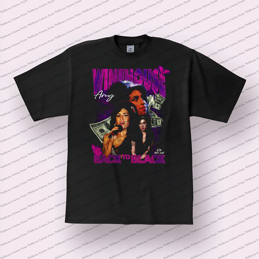 Amy Winehouse Distressed Graphic Tee