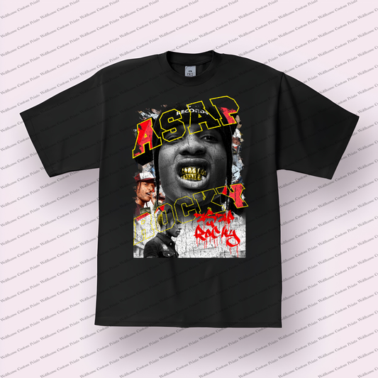 Asap Rocky Distressed Graphic Tee