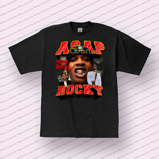 Asap Rocky Distressed Graphic Tee