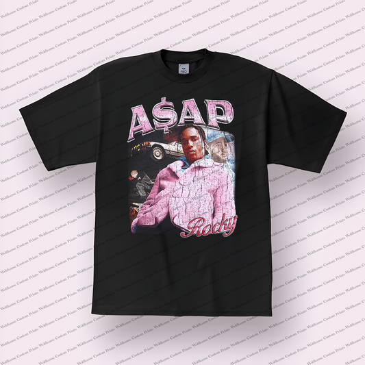 Asap Rocky Distressed Graphic Tee