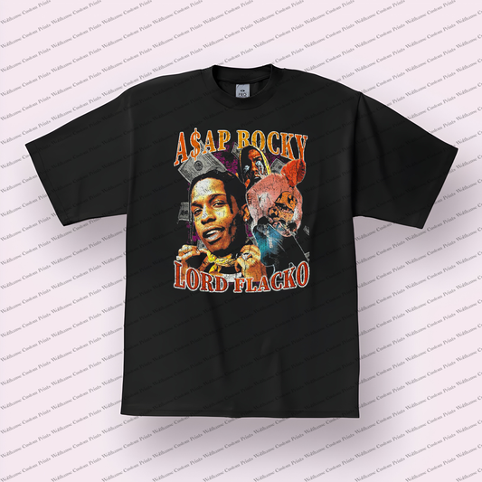 Asap Rocky Distressed Graphic Tee