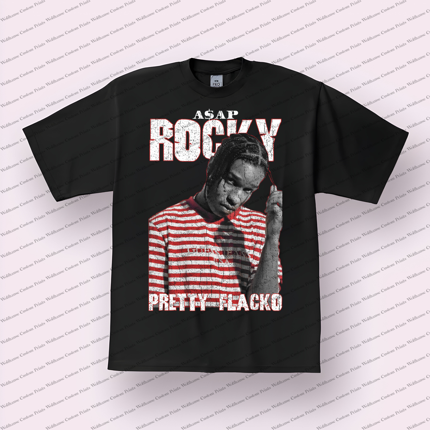 Asap Rocky Distressed Graphic Tee