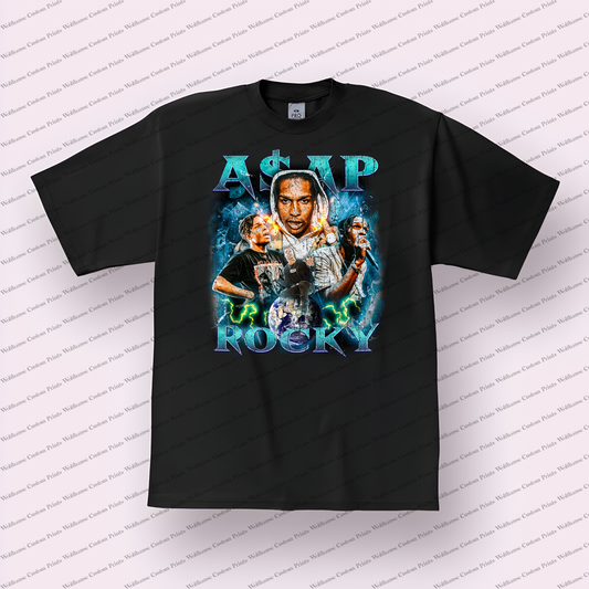 Asap Rocky Distressed Graphic Tee