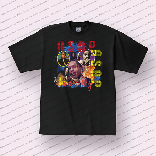 Asap Rocky Distressed Graphic Tee
