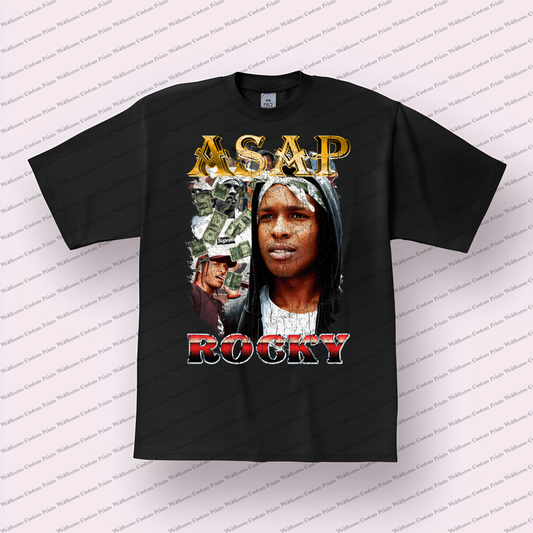 Asap Rocky Distressed Graphic Tee