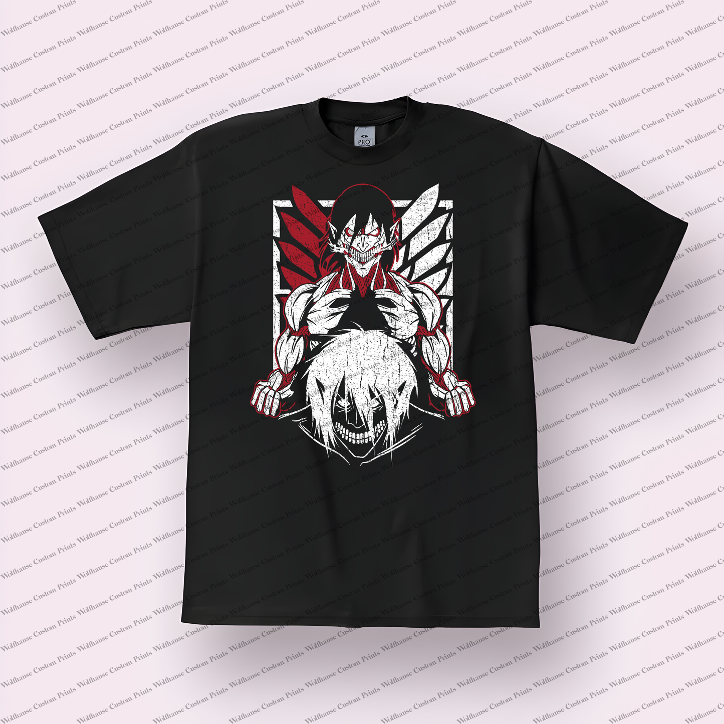Attack on Titan Distressed Design Graphic Tee