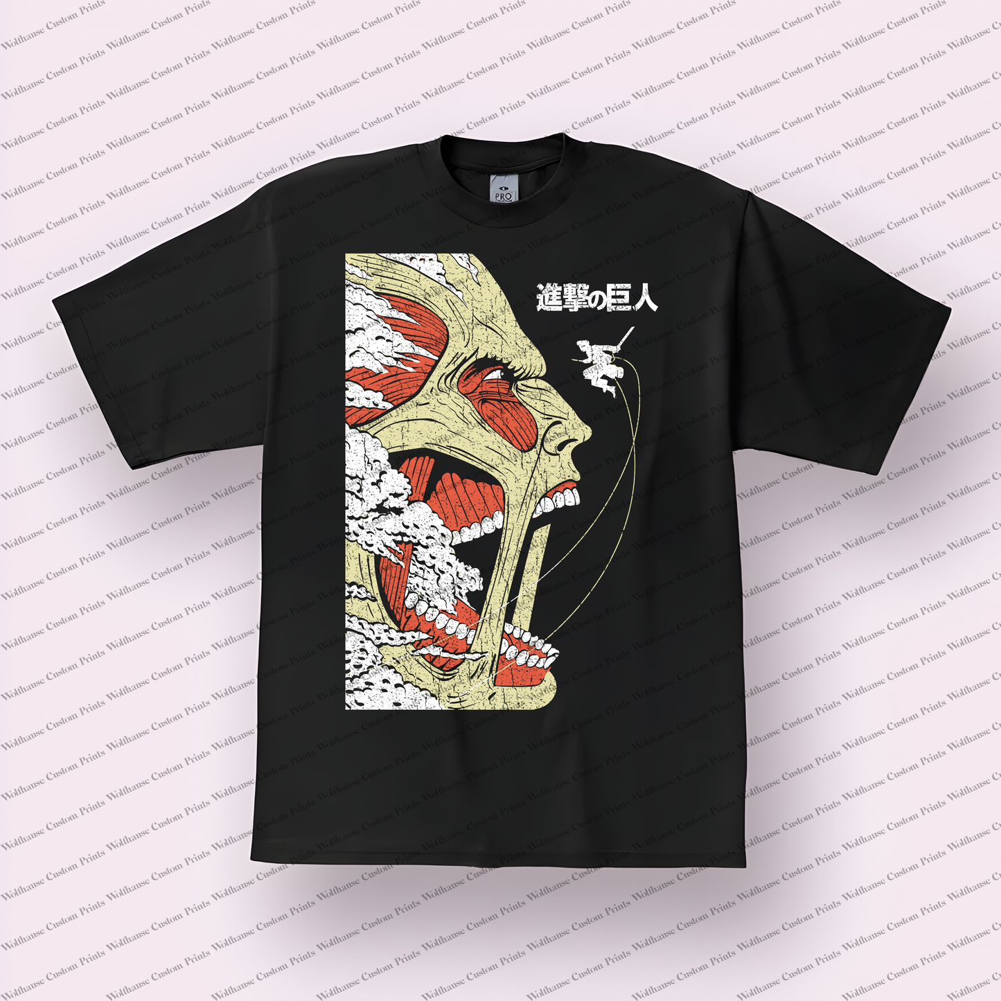 Attack on Titan Distressed Design Graphic Tee