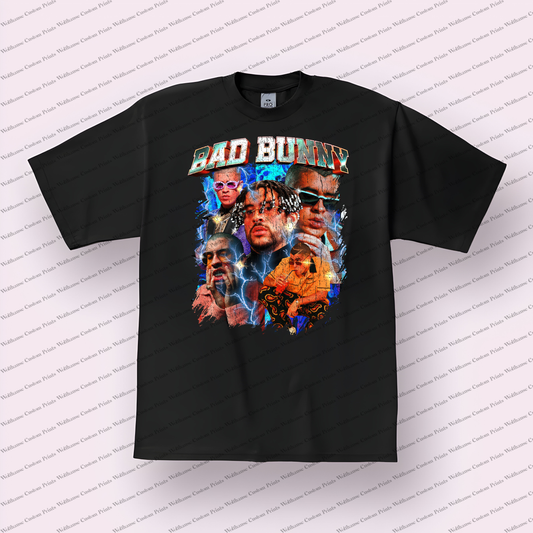 Bad Bunny Distressed Graphic Tee