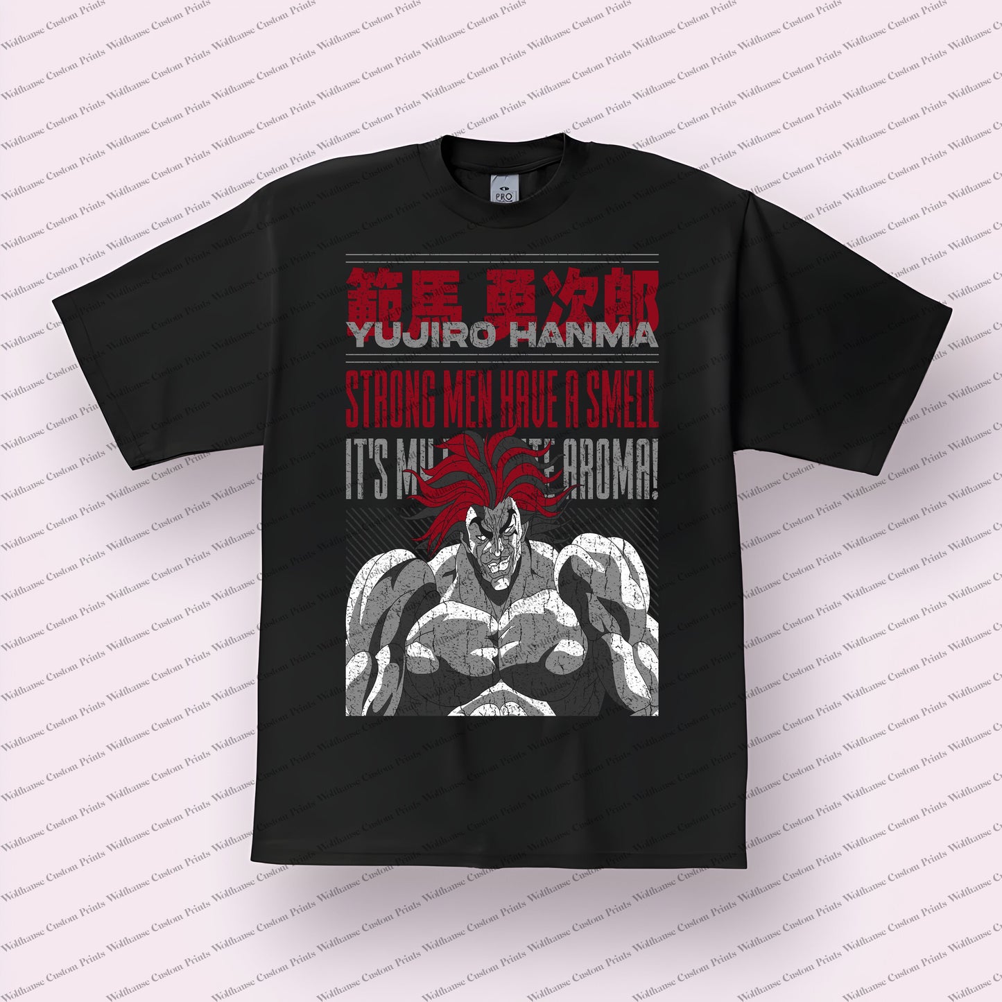 Baki the Grappler Distressed Design Graphic Tee