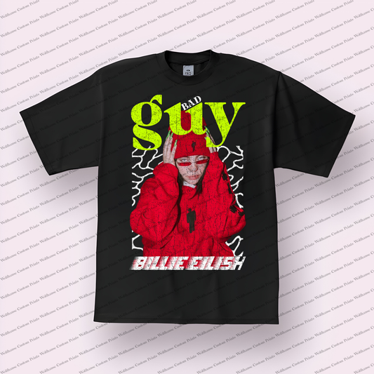 Billie Eilish Distressed Graphic Tee