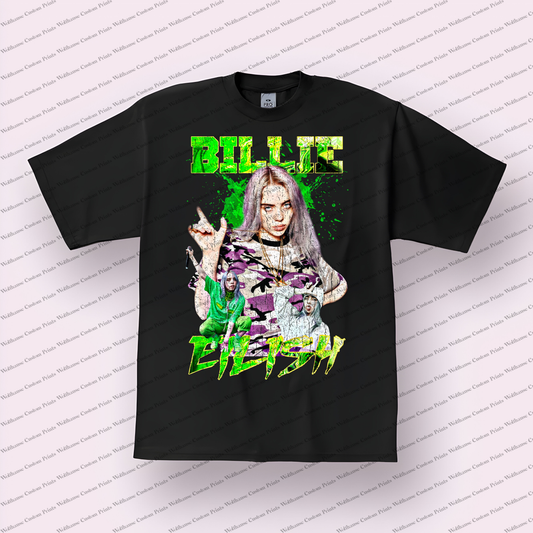 Billie Eilish Distressed Graphic Tee