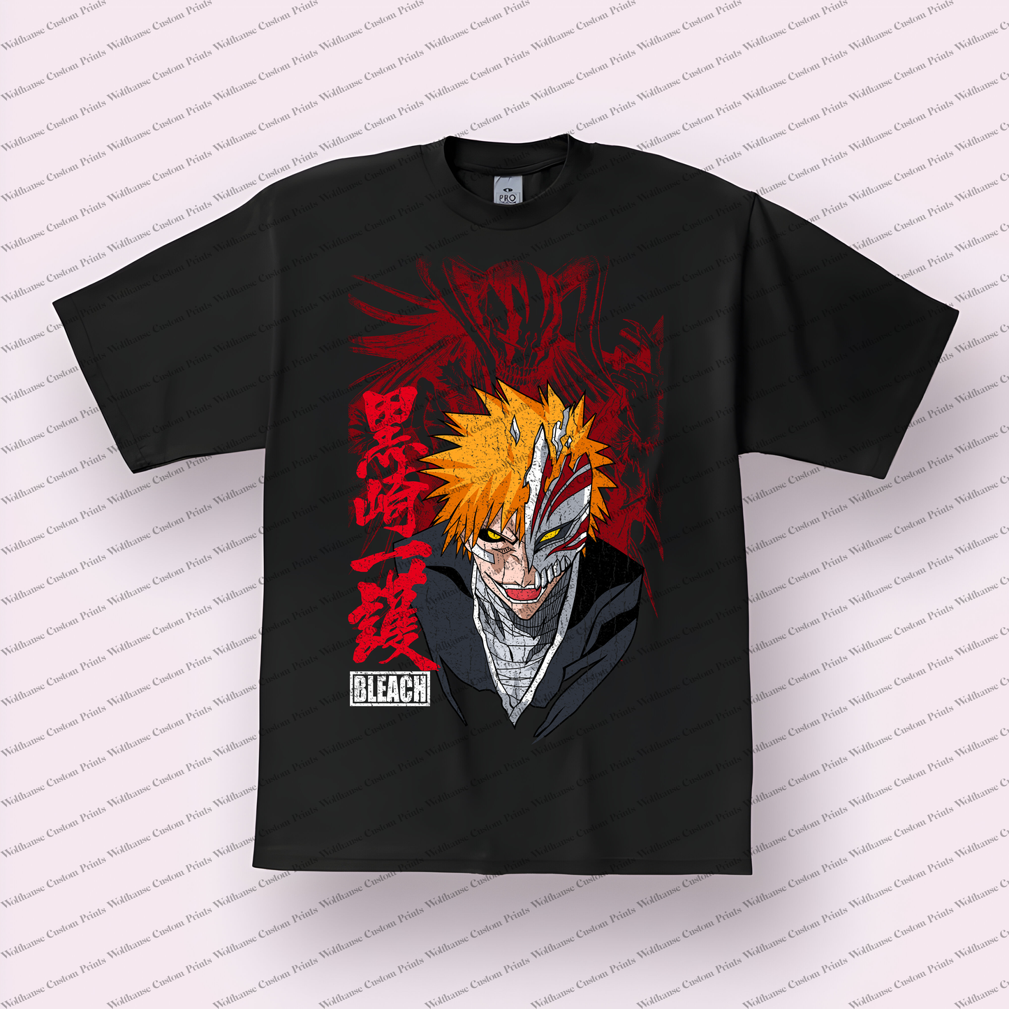 Bleach Distressed Design Graphic Tee