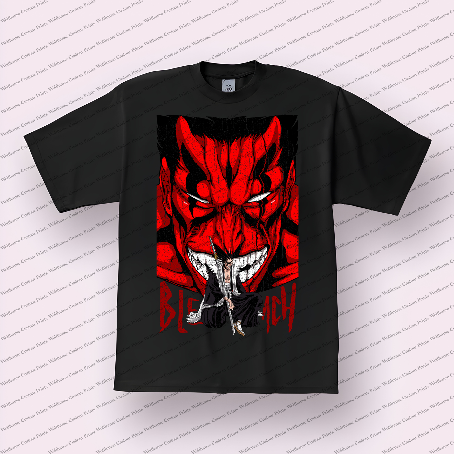 Bleach Distressed Design Graphic Tee