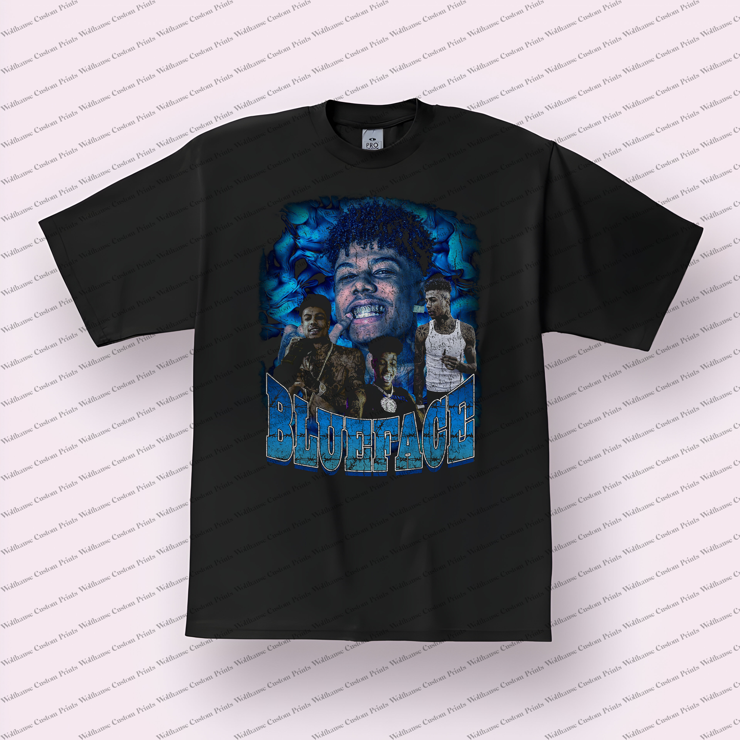 Blueface Distressed Graphic Tee