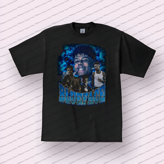 Blueface Distressed Graphic Tee