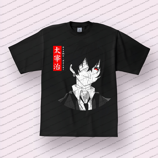 Bungo Stray Dogs Osamu Dazai Distressed Graphic Tee