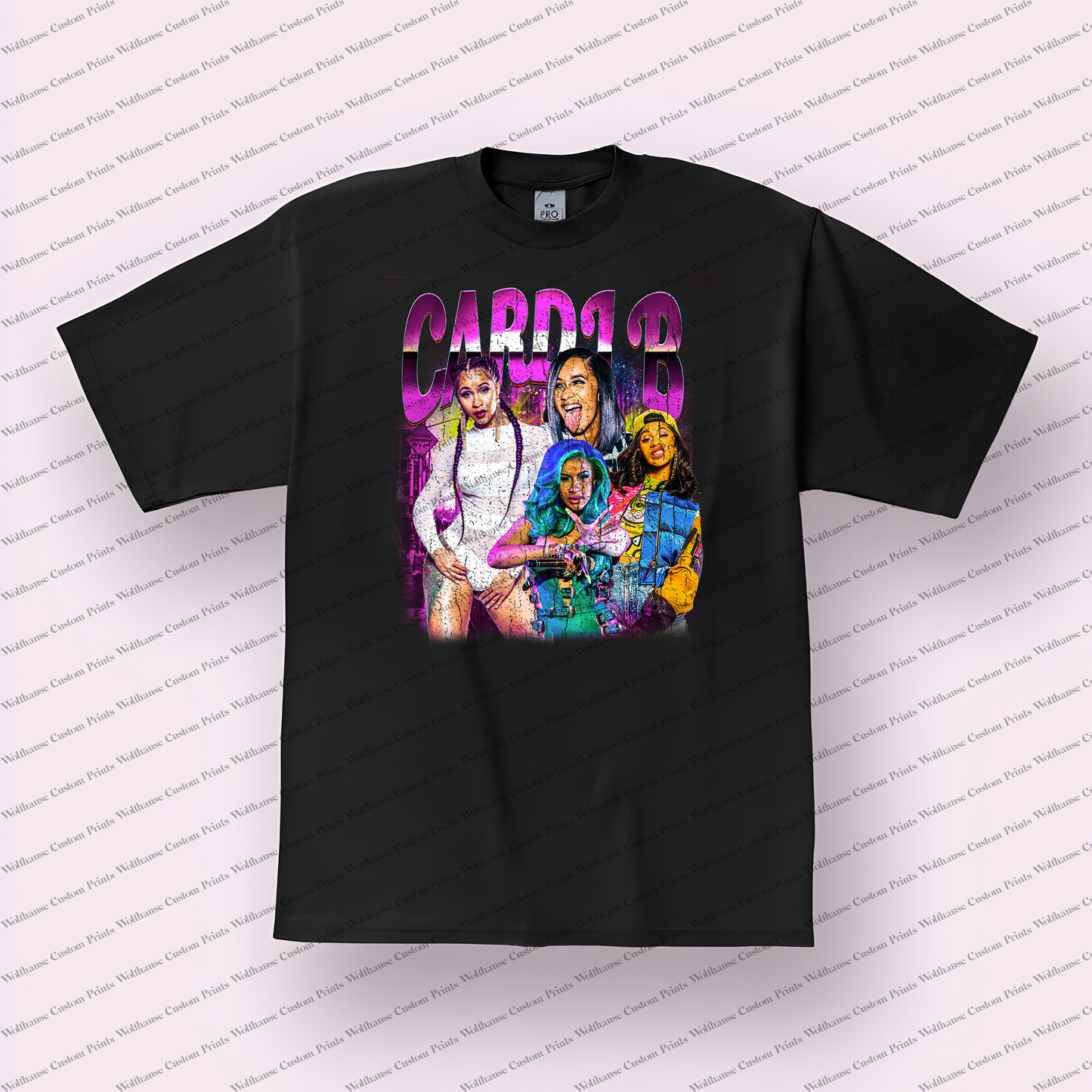 Cardi B Distressed Graphic Tee