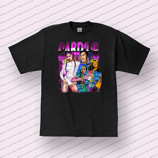 Cardi B Distressed Graphic Tee