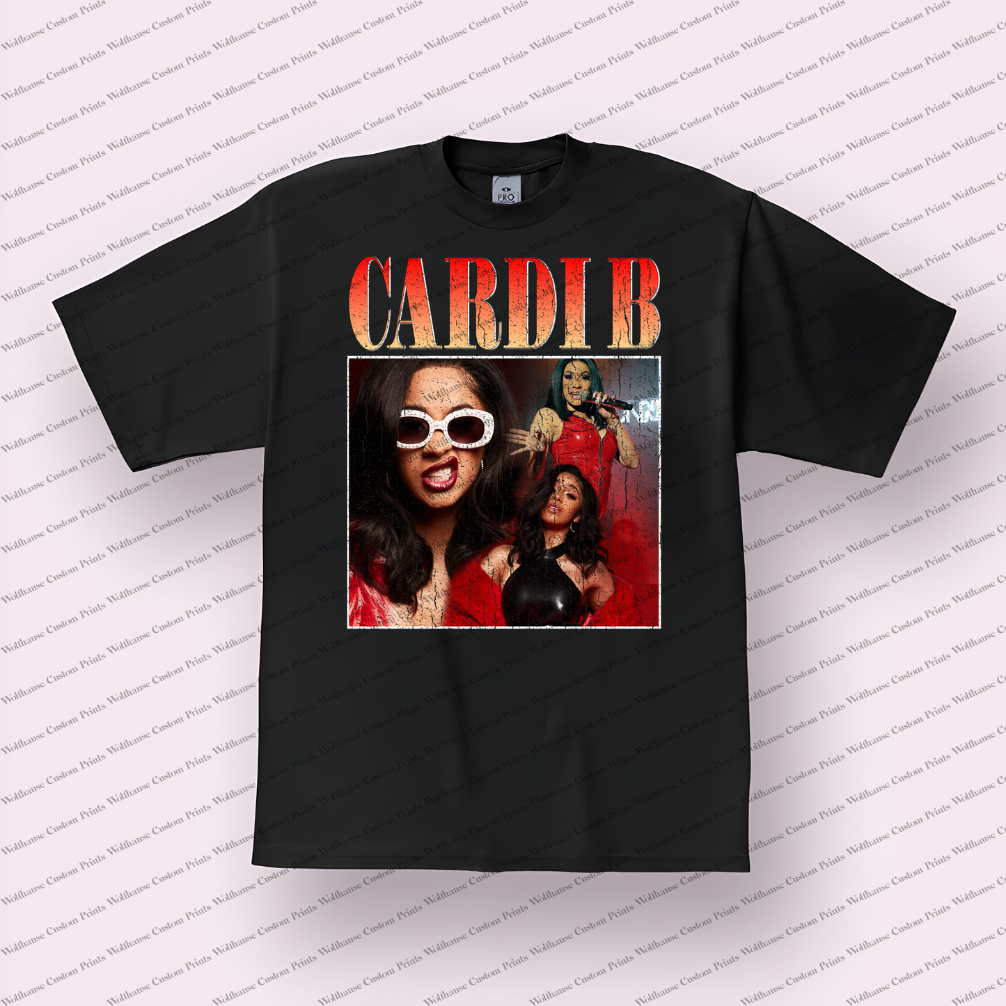 Cardi B Distressed Graphic Tee
