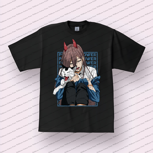 Chainsaw Man Distressed Design Graphic Tee