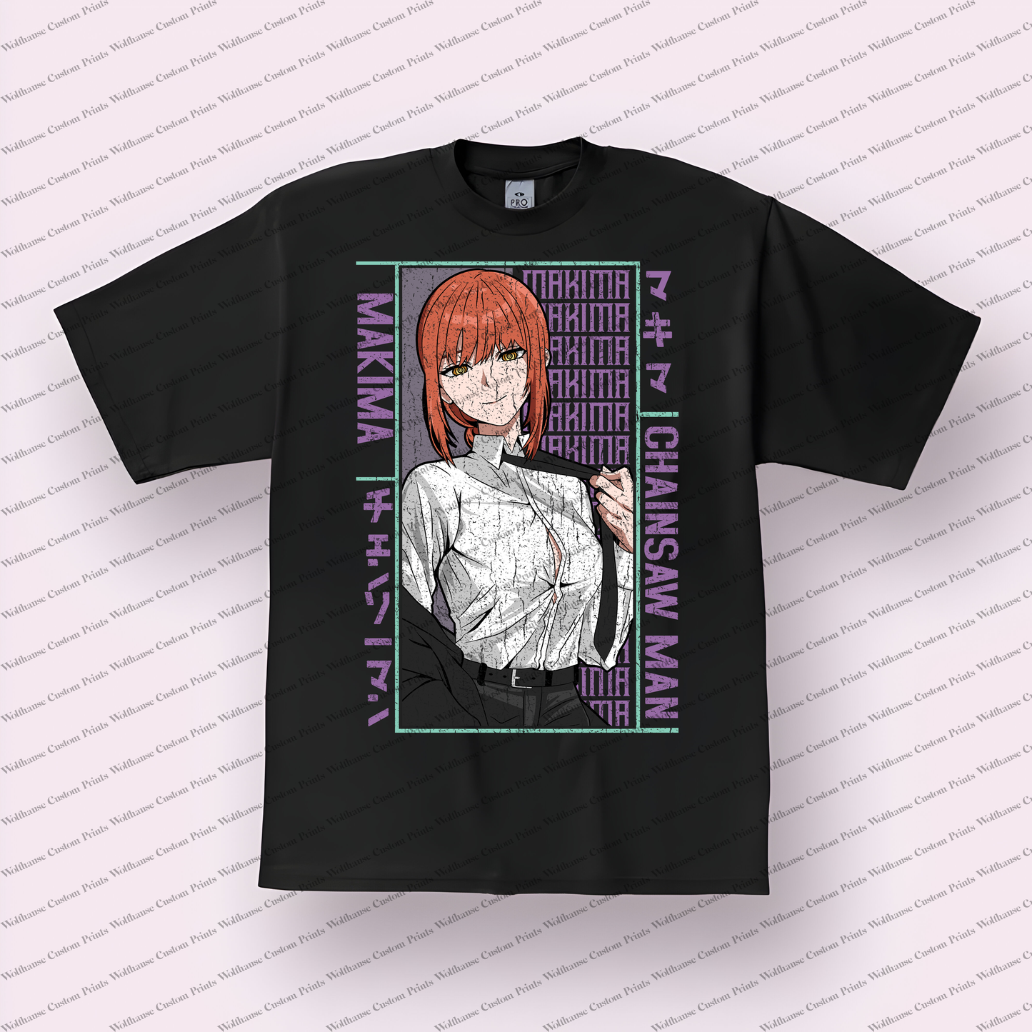 Chainsaw Man Distressed Design Graphic Tee