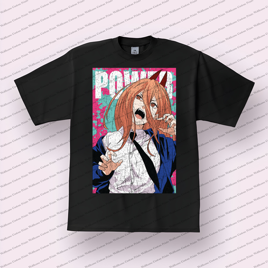 Chainsaw Man Distressed Design Graphic Tee