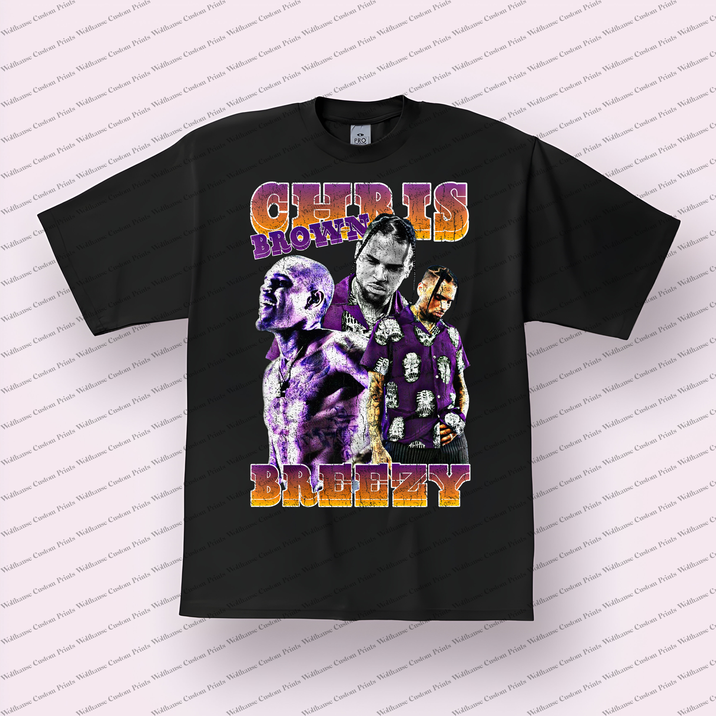Chris Brown Distressed Graphic Tee