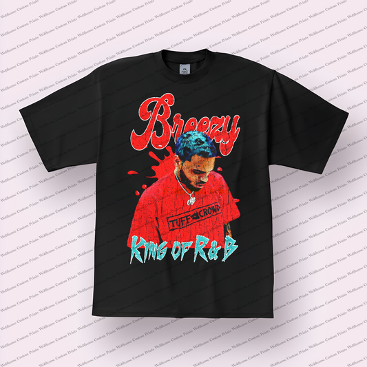Chris Brown Distressed Graphic Tee