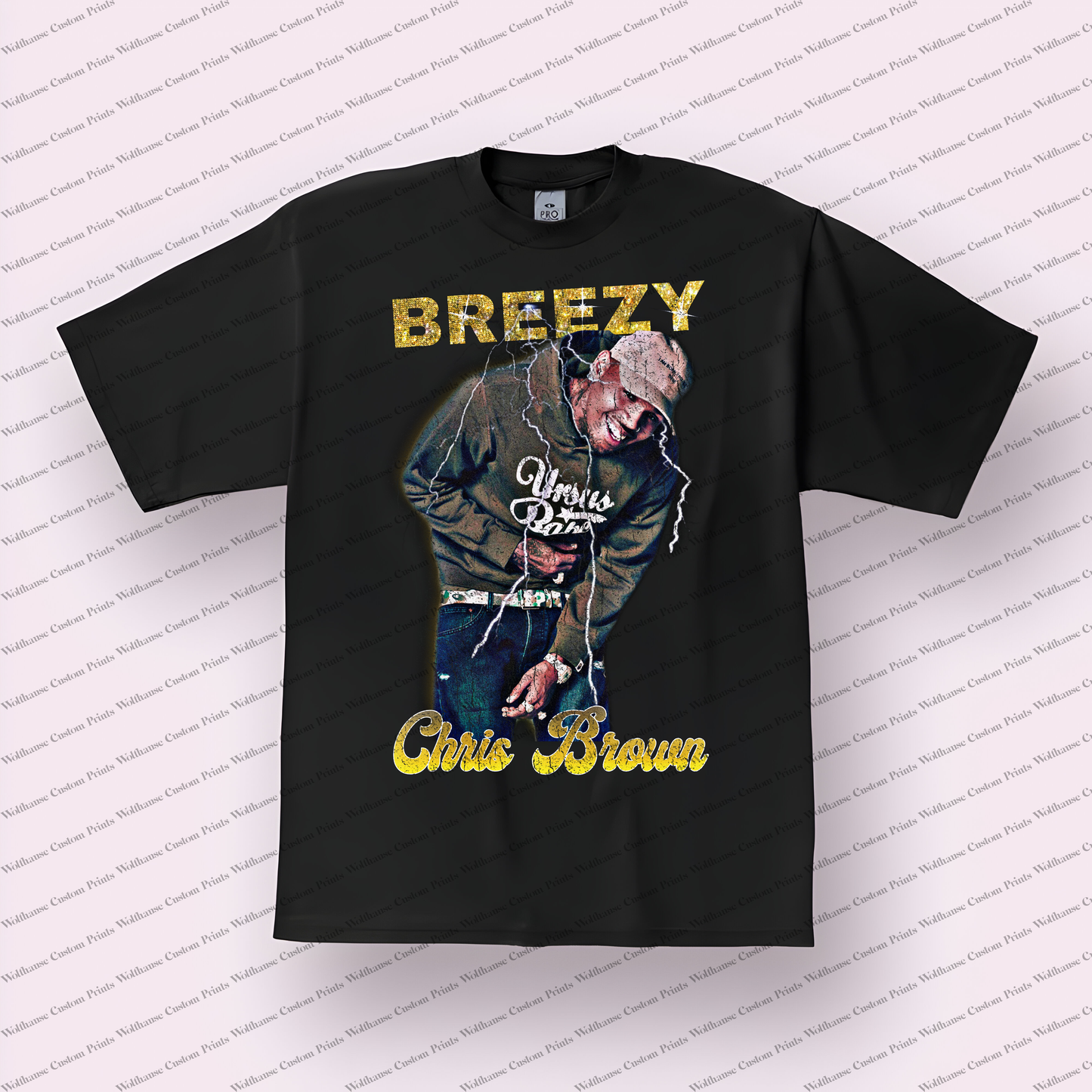Chris Brown Distressed Graphic Tee