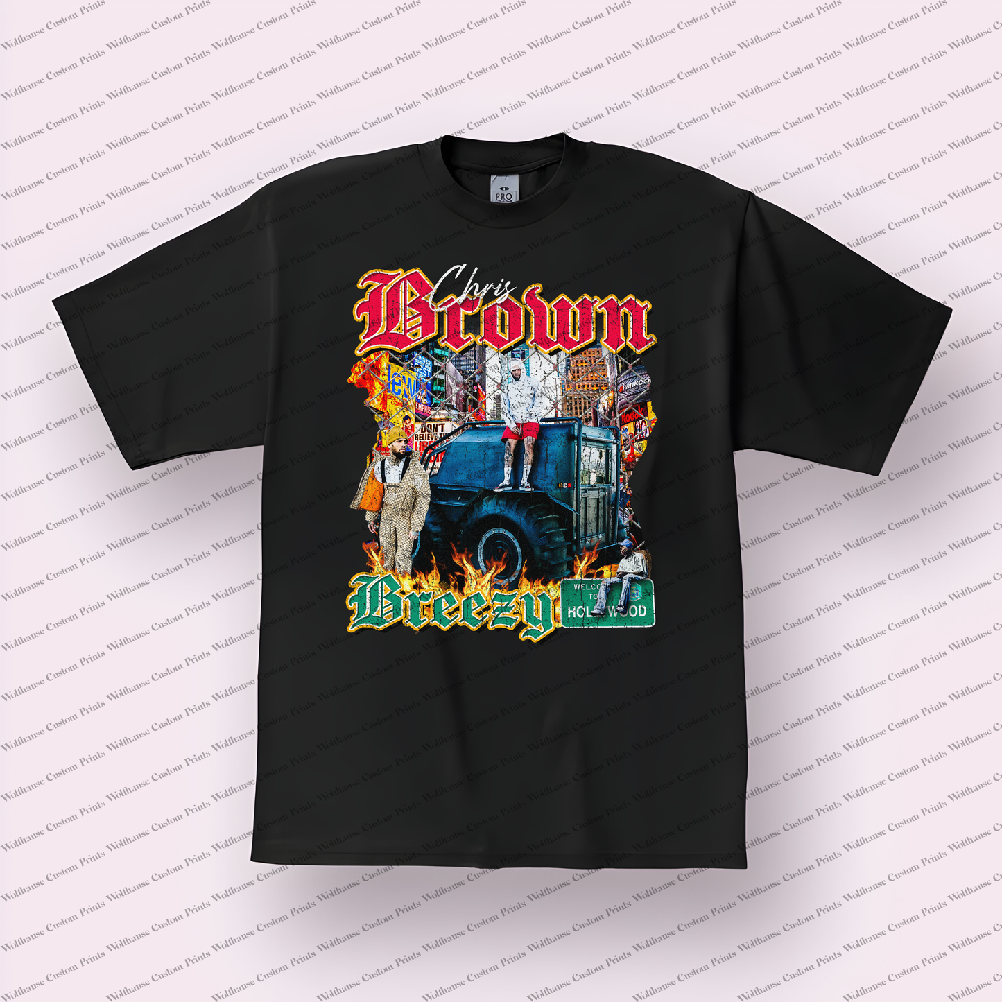 Chris Brown Distressed Graphic Tee