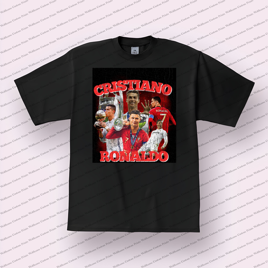 Cristiano Ronaldo Distressed Graphic Tee