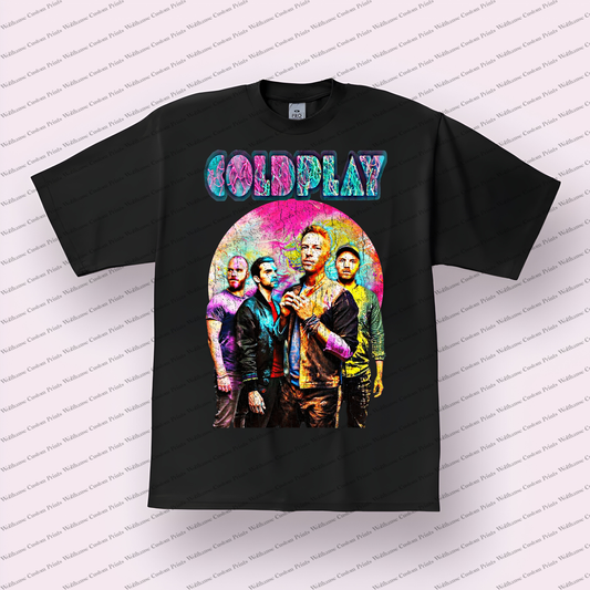 Coldplay Distressed Graphic Tee
