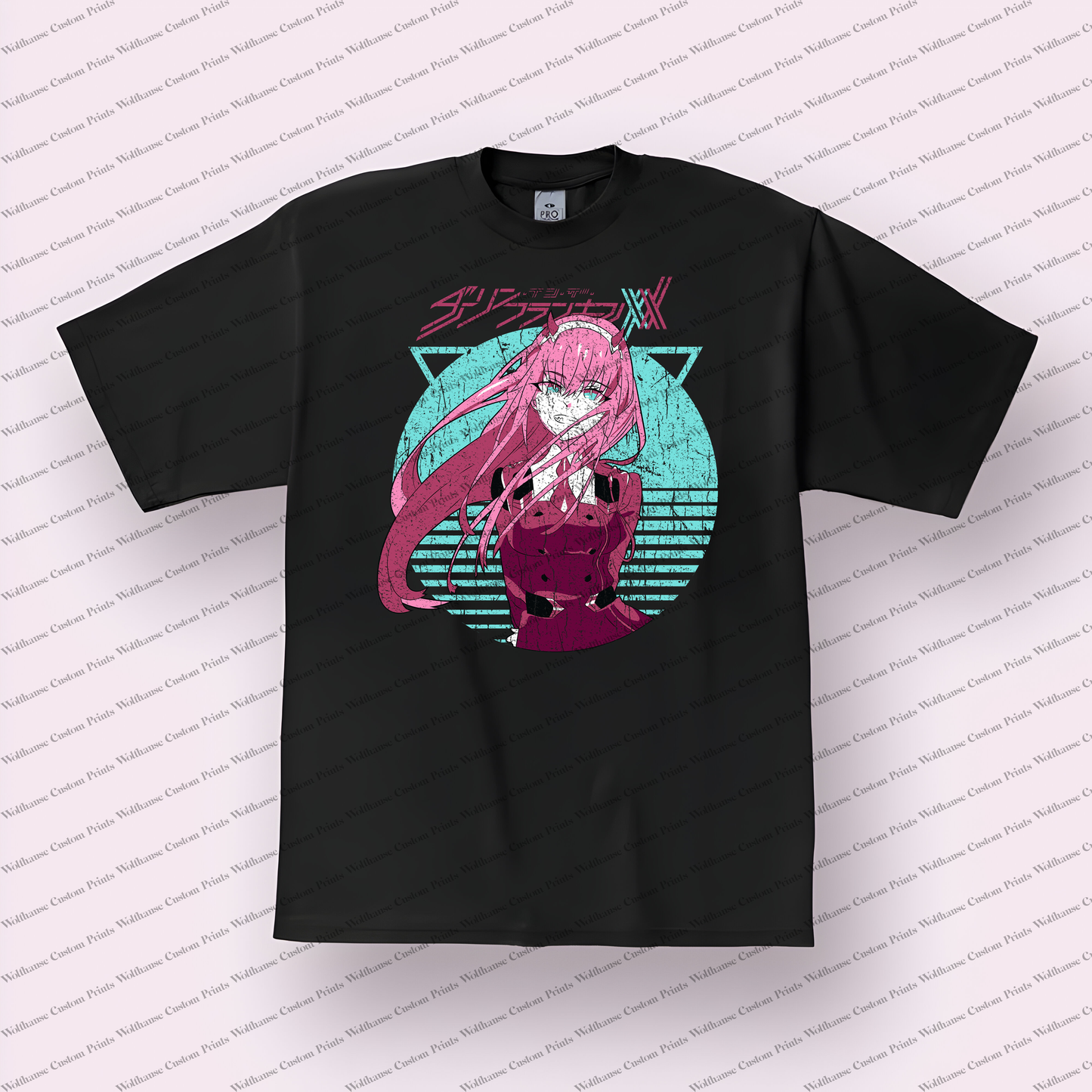 Darling in the Franxx Distressed Design Graphic Tee