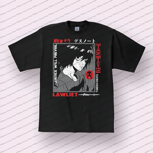 Death Note Distressed Design Graphic Tee