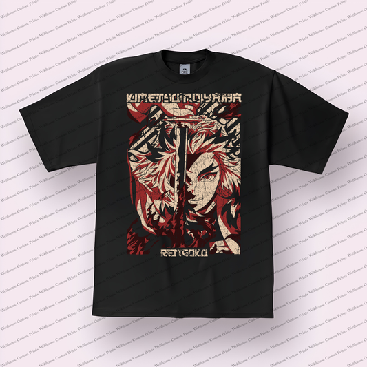 Demon Slayer Distressed Design Graphic Tee