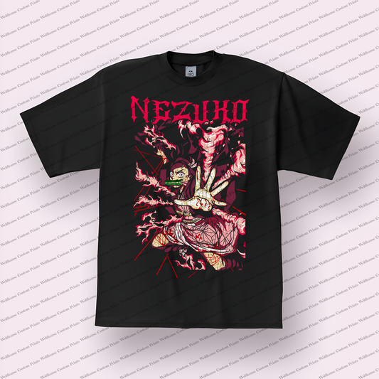 Demon Slayer Distressed Design Graphic Tee