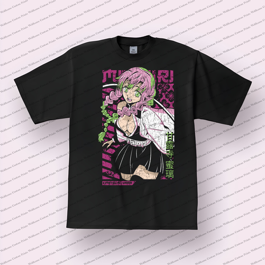 Demon Slayer Distressed Design Graphic Tee