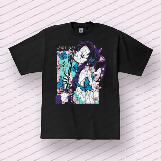 Demon Slayer Distressed Design Graphic Tee