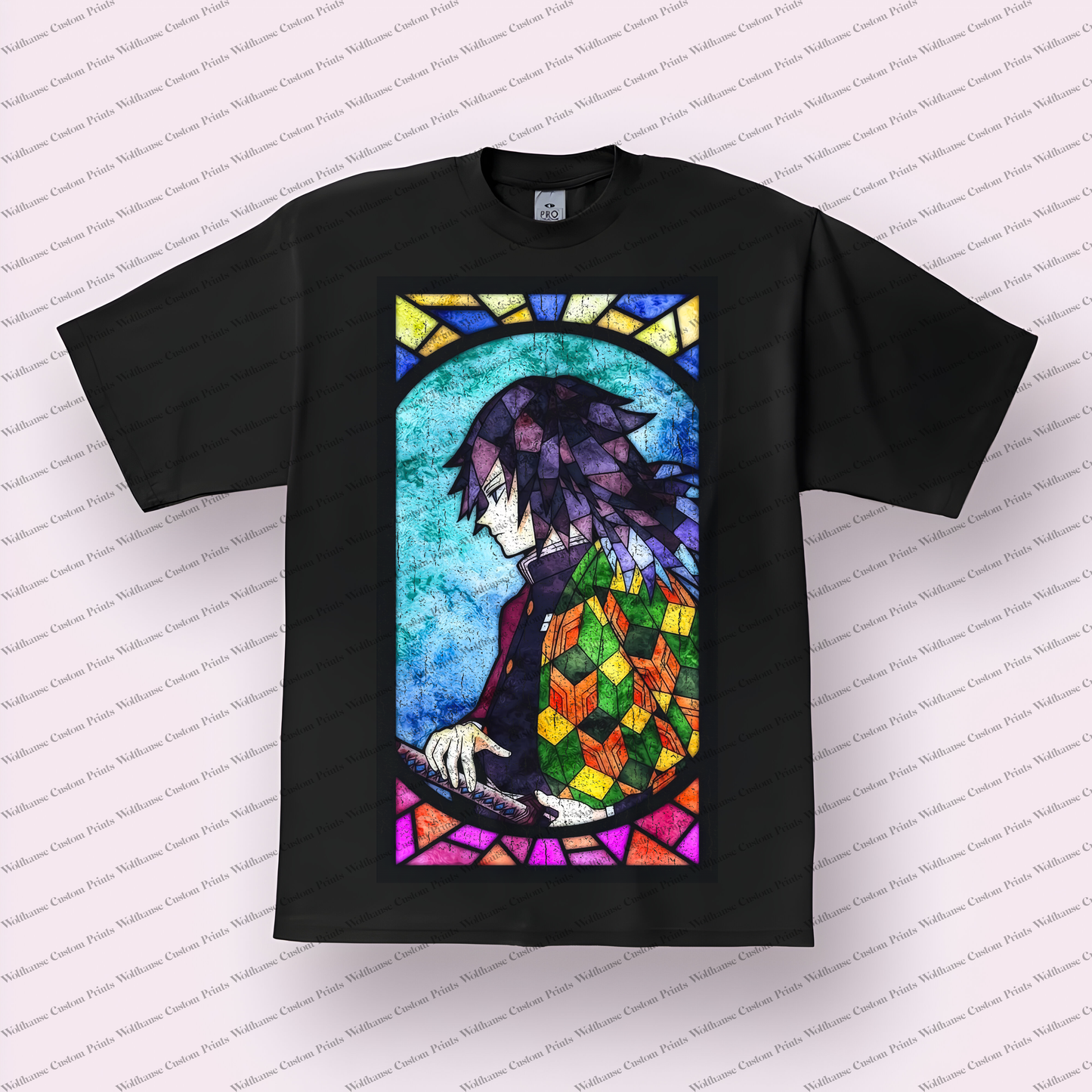 Demon Slayer Distressed Design Graphic Tee
