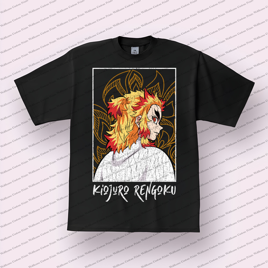 Demon Slayer Distressed Design Graphic Tee