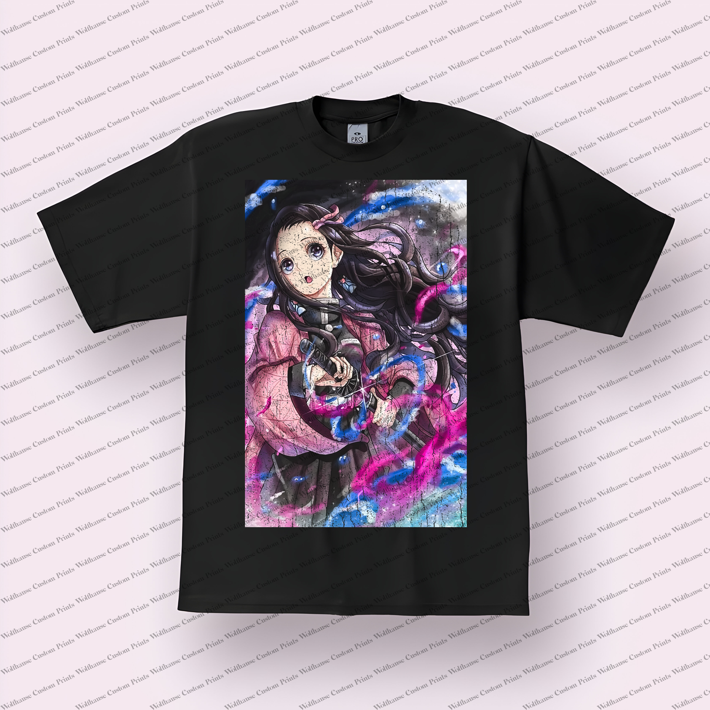Demon Slayer Distressed Design Graphic Tee