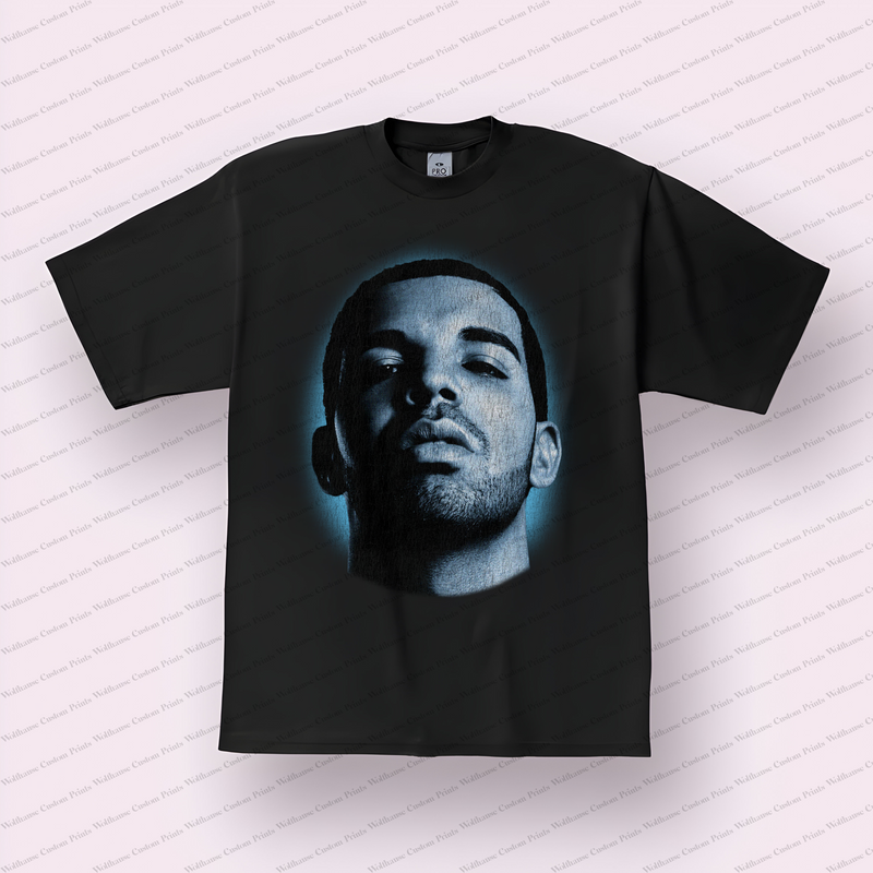 Drake Big Head Distressed Graphic Tee