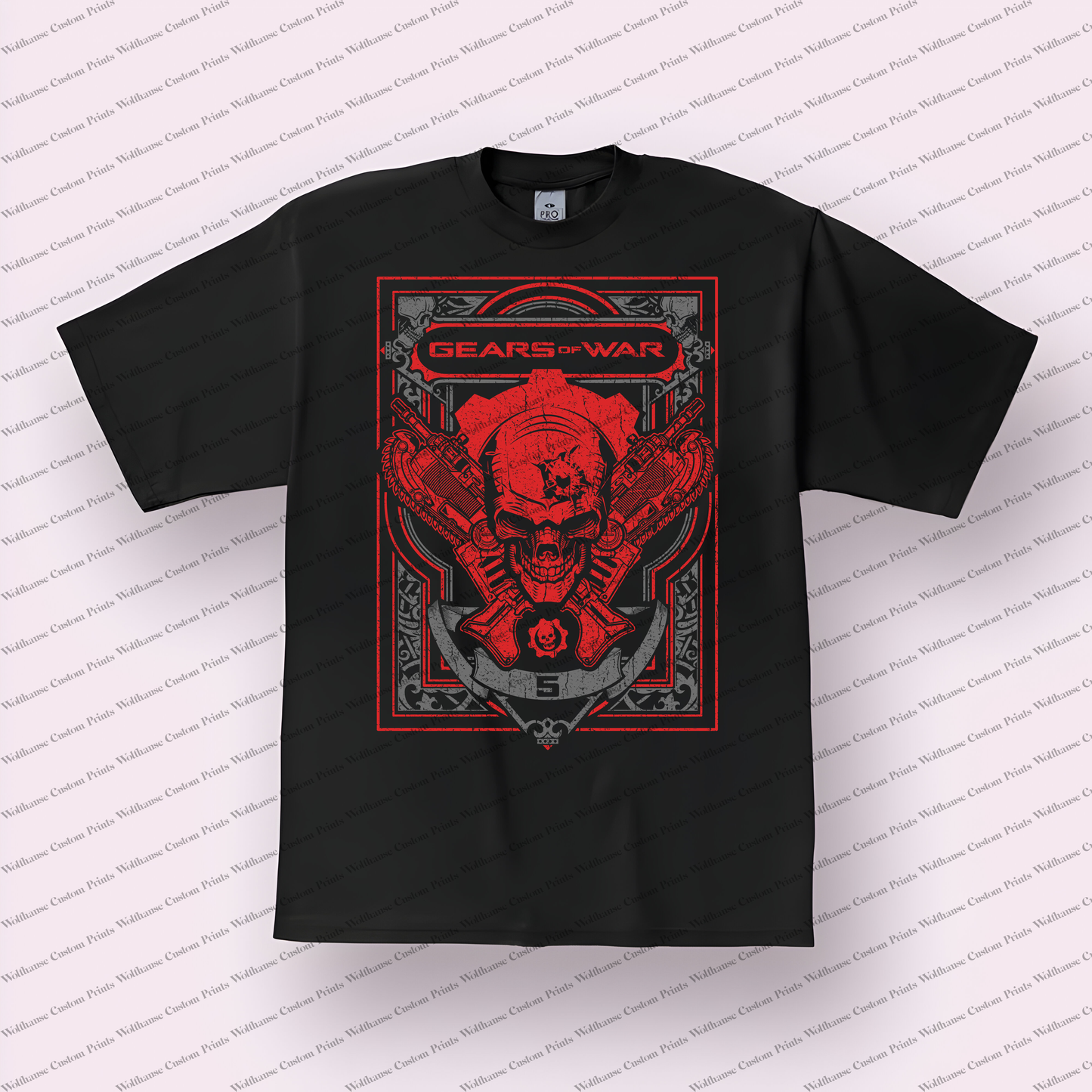 Gears of war Distressed Design Graphic Tee