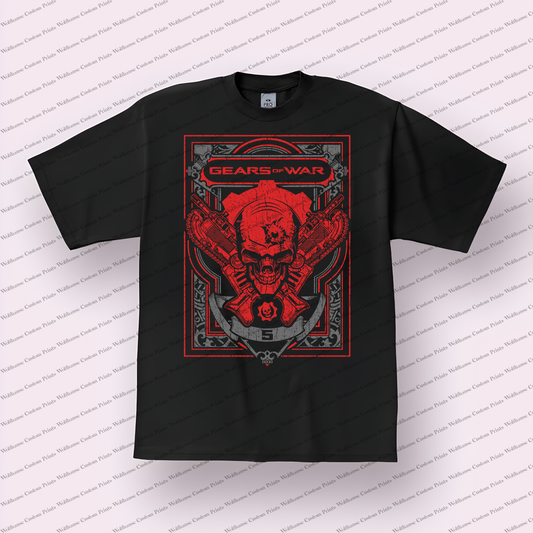 Gears of war Distressed Design Graphic Tee