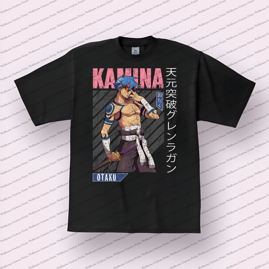 Gurren Lagann Distressed Design Graphic Tee